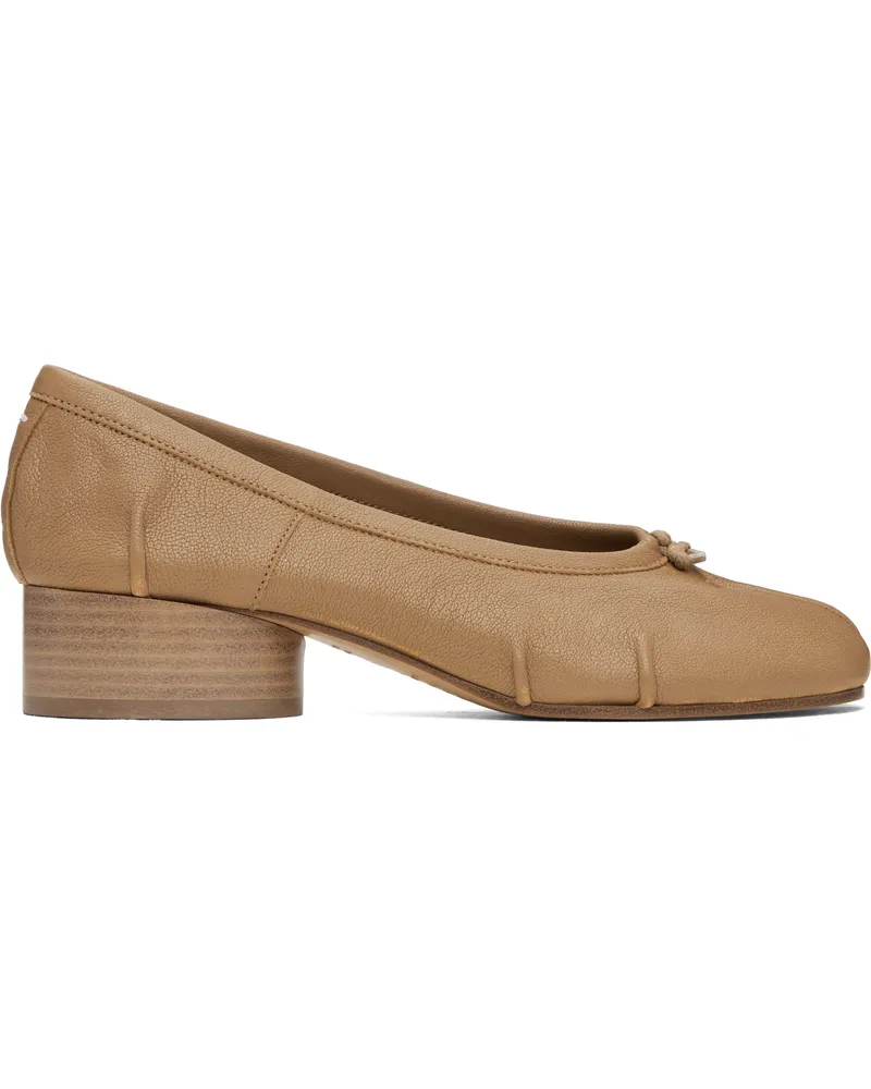 Maison Margiela Tan Tabi New Ballerina Heels T4091