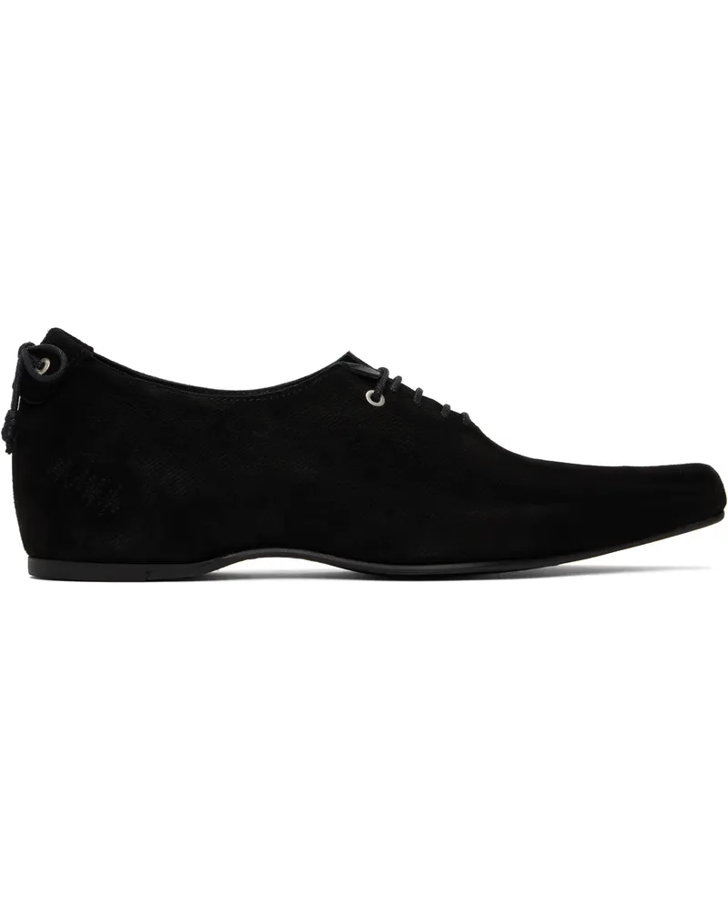 Adererror Black Velvet Oxfords Black