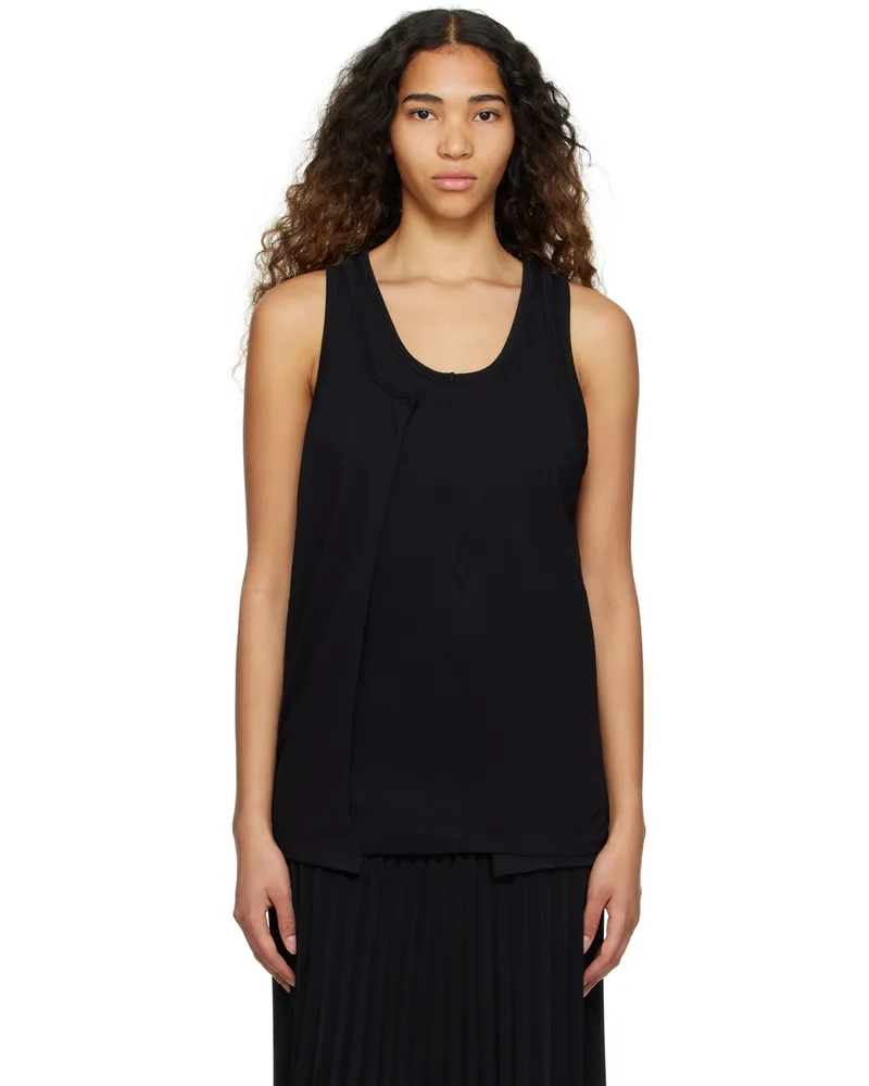 Maison Margiela Black Spliced Tank Top 962