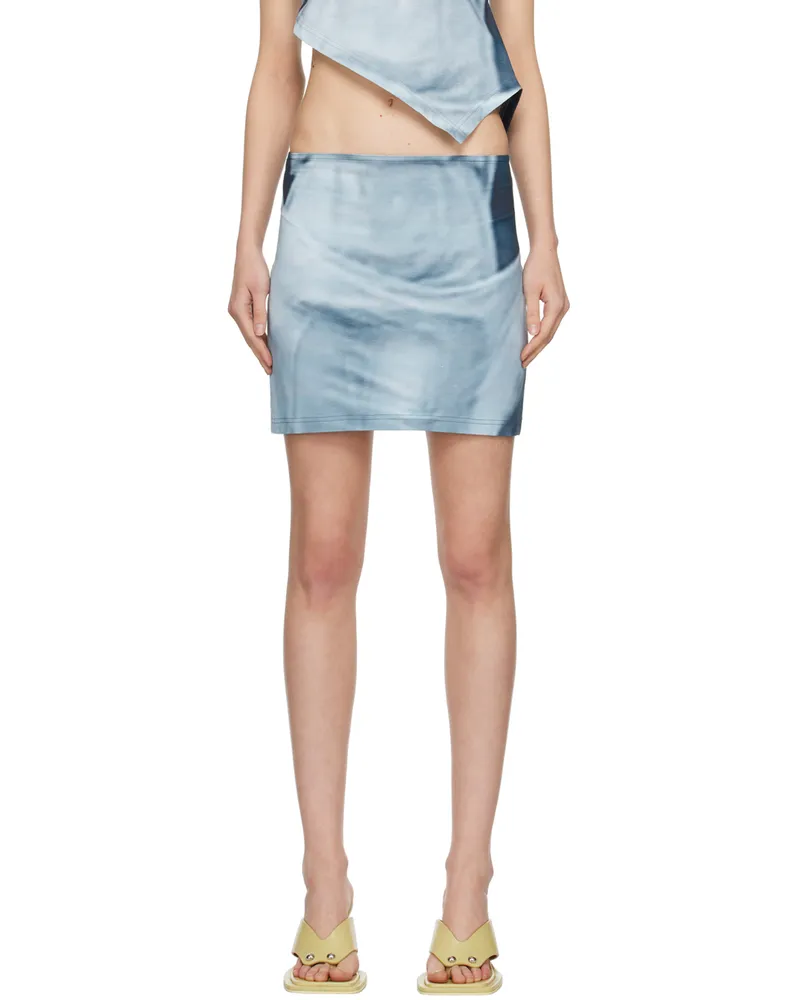 ELLISS SSENSE Exclusive Blue Serenity Miniskirt Blue