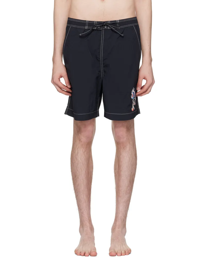 Isabel Marant Black Hydra Swim Shorts 01bk