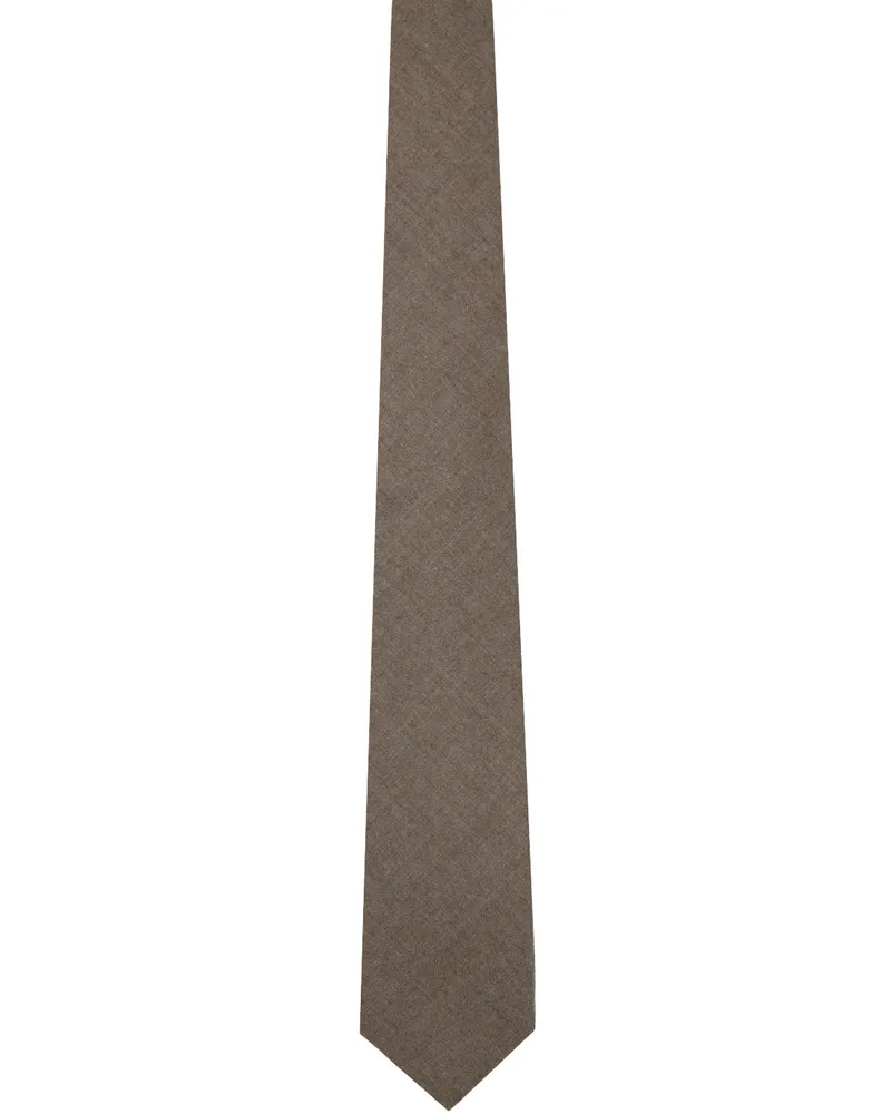 AURALEE Taupe Super Light Wool Tie Top