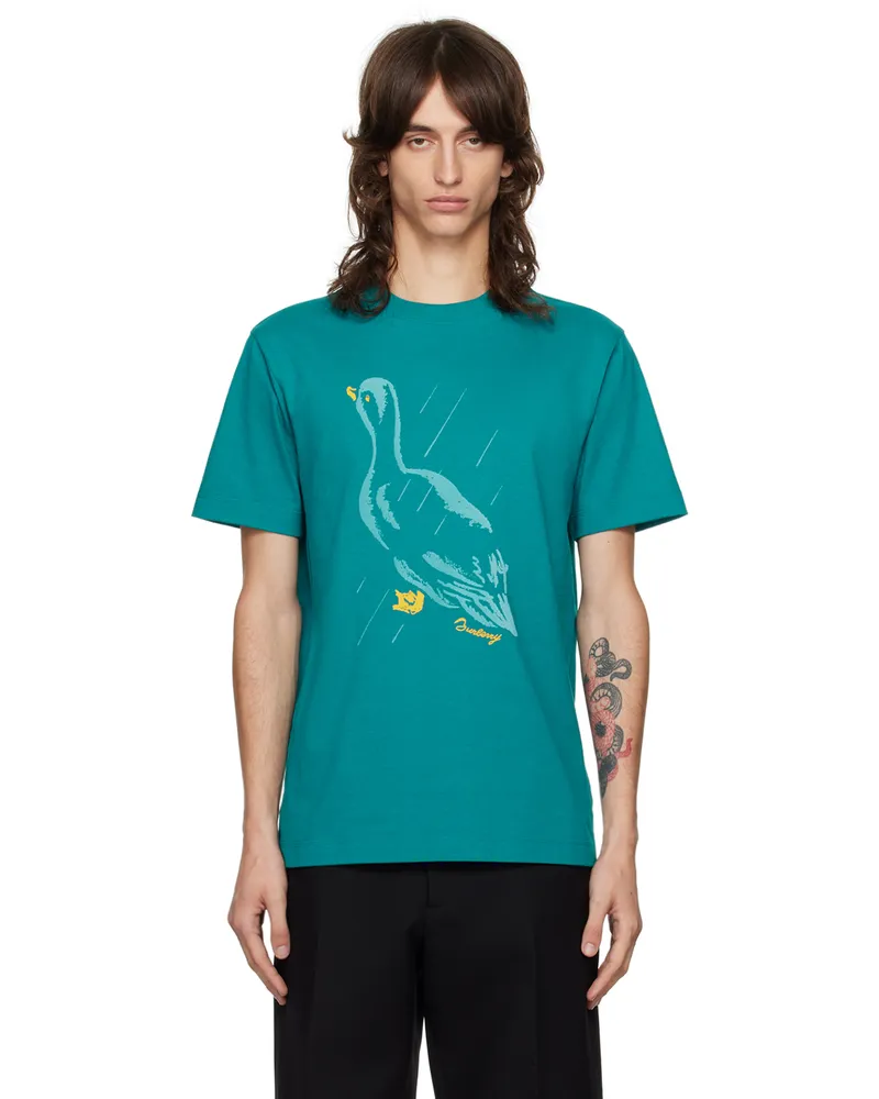 Burberry Blue Duck T-Shirt Kingfisher
