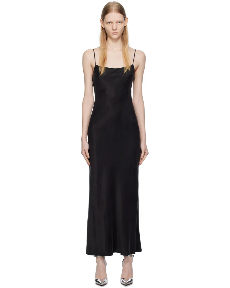 THIRD FORM Black Lip Service Bias Maxi Dress Jet