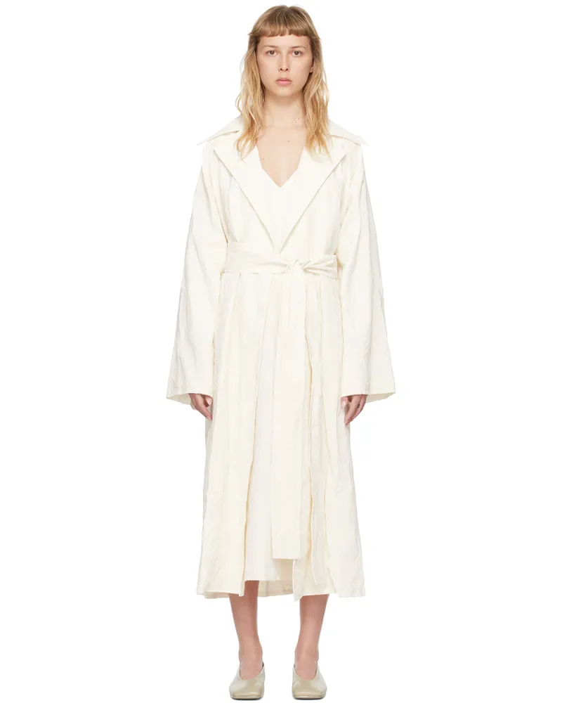 QUIRA SSENSE Exclusive Off-White Duster Coat Off