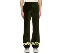 Green Flower Trousers