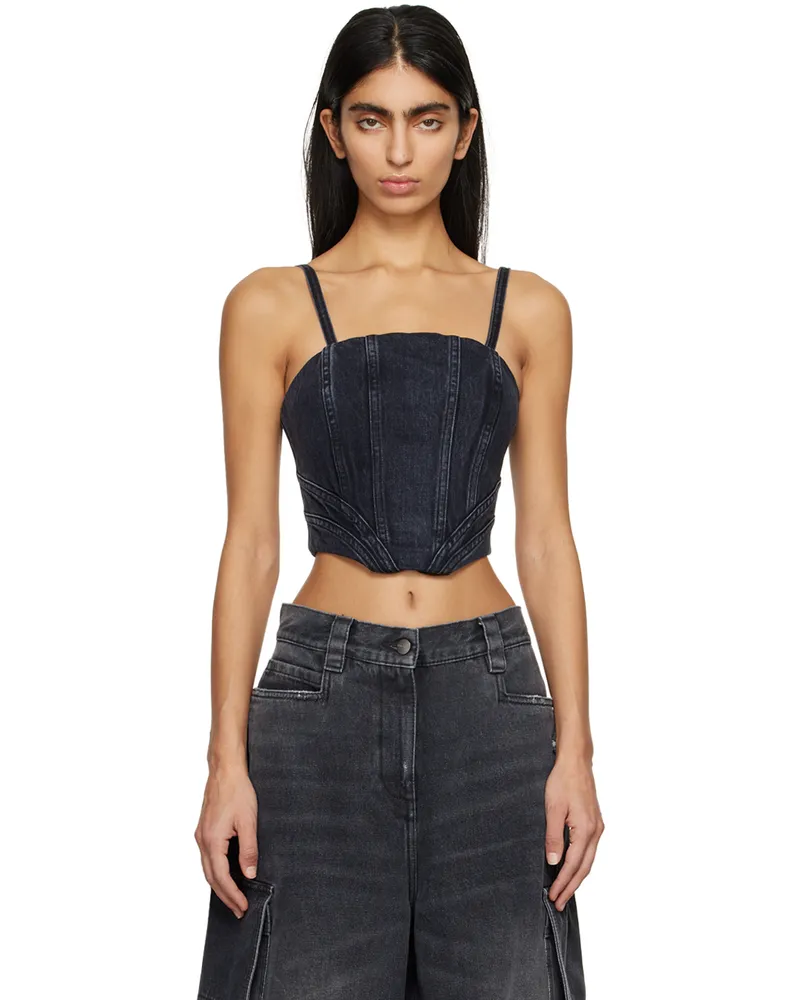 Amiri Black Faded Tank Top Faded