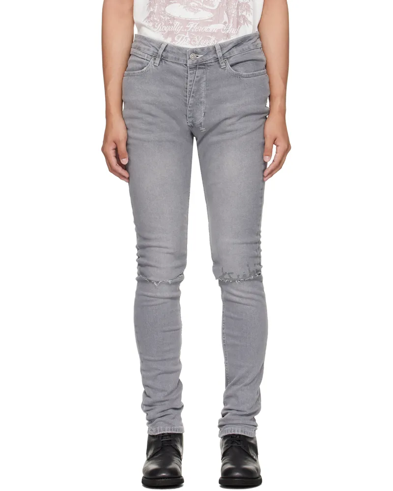ksubi Gray Van Winkle Thrifted Jeans Grey