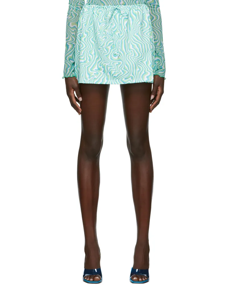 Fruity Booty SSENSE Exclusive Green & Blue Peaches N Cream Swim Skirt Green