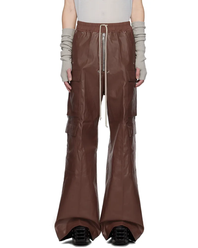 Rick Owens Brown Porterville Cargobelas Cargo Pants 93
