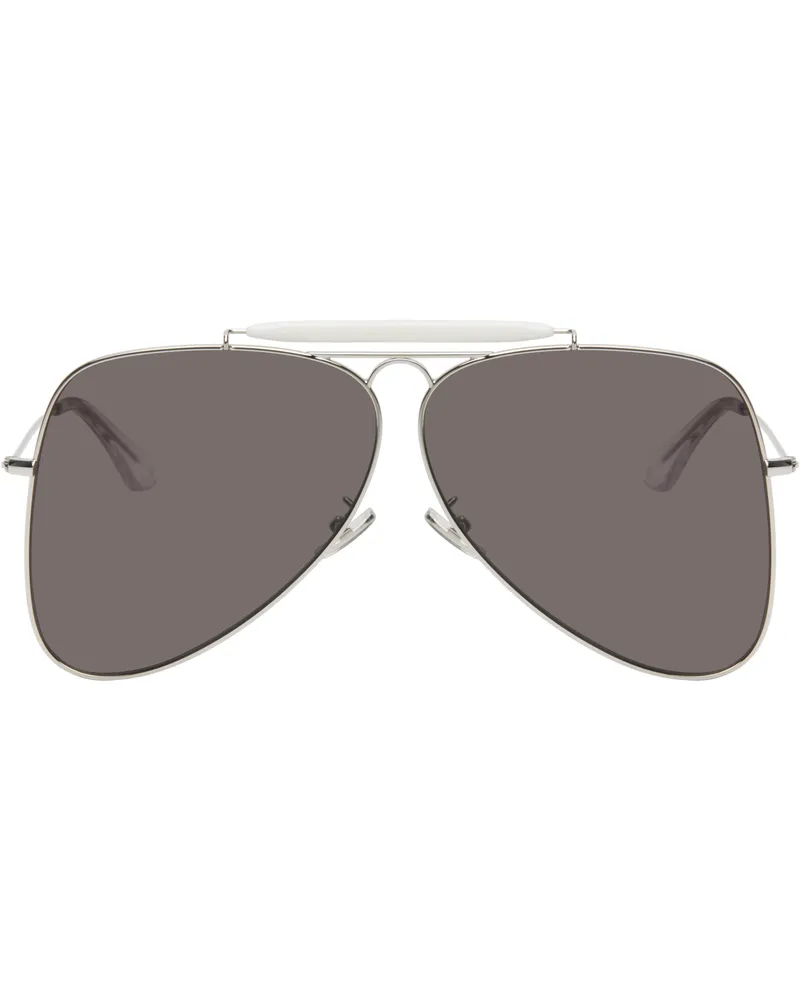 Marni Silver Show Pilot Sunglasses Silver