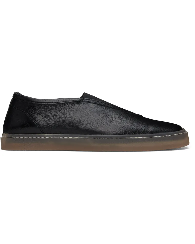 Christophe Lemaire Black Elastic Linoleum Sneakers Bk999