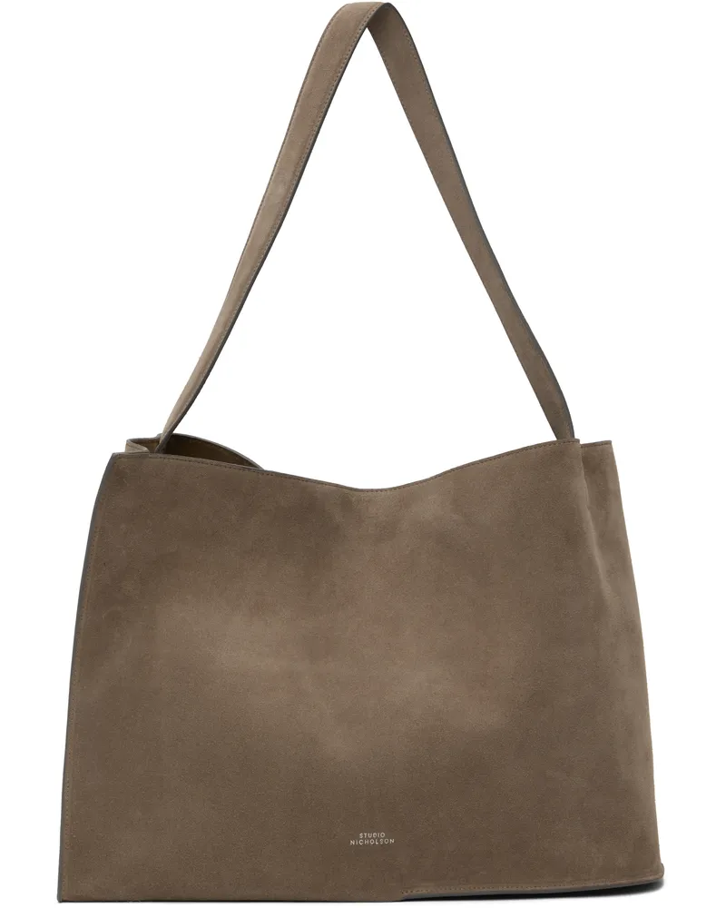 Studio Nicholson Taupe Doublet Suede Tote Clay