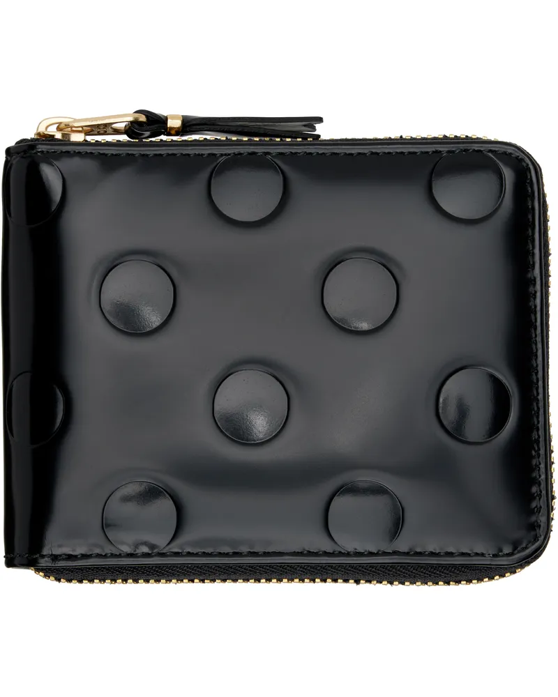 Comme des Garçons Black Dots Embossed Leather Line Wallet 1