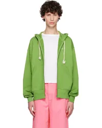 Acne Studios Green Zip Hoodie Dob