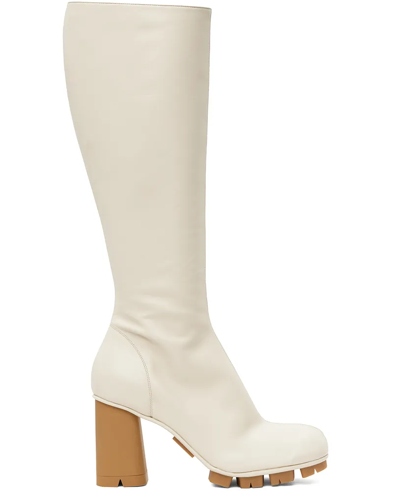 Bottega Veneta Off-White Shore Boots 9031