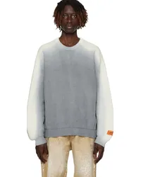 Heron Preston Gray Gradient Sweater Grey