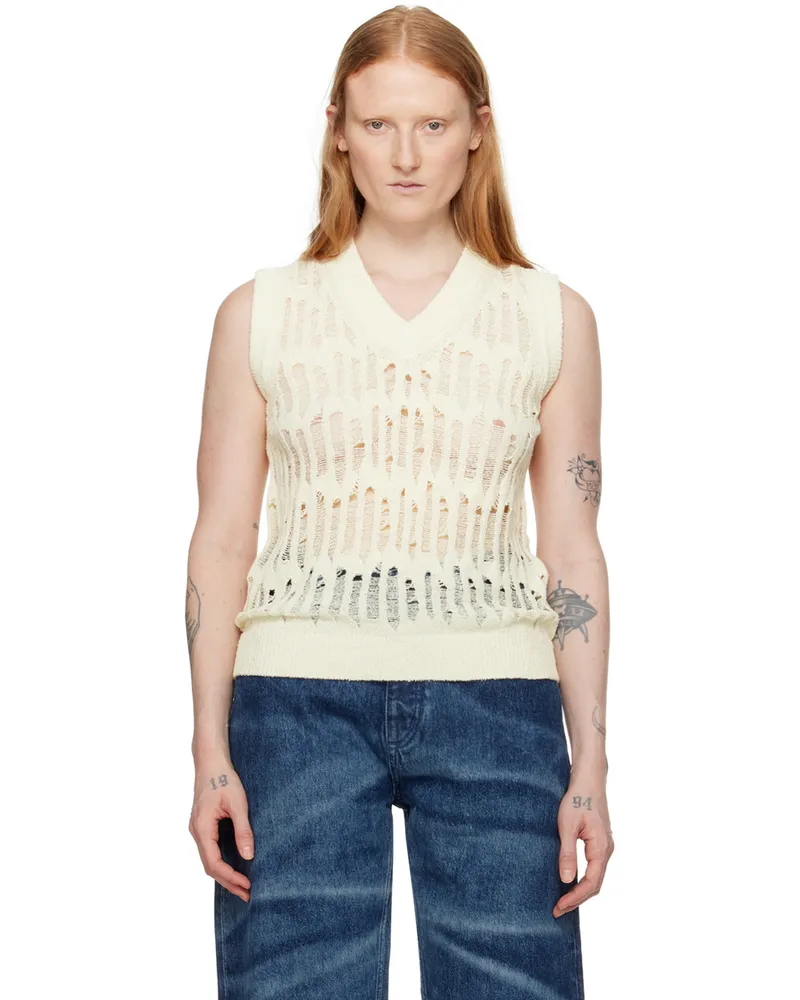 Eytys Off-White Yves Vest Porcelain