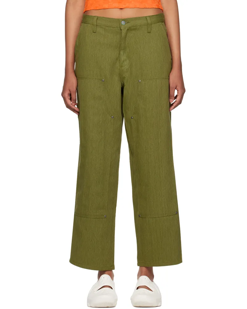 Brain Dead Green Bull Jeans Olive
