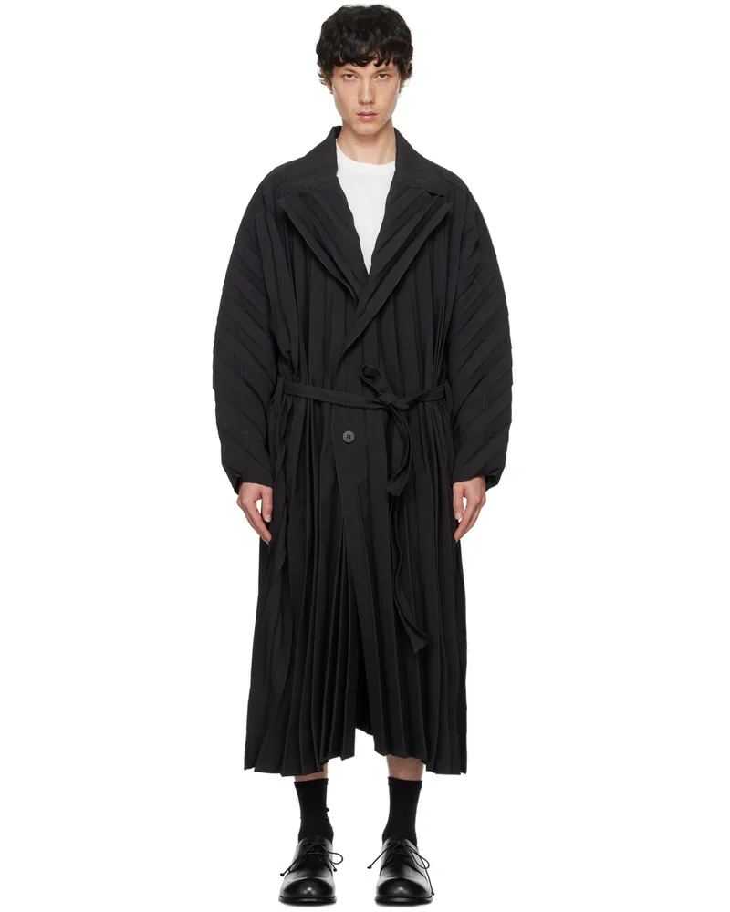 Issey Miyake Black Edge Coat 15-black