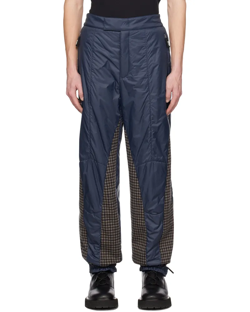 Giorgio Armani Navy Insulated Trousers Blue