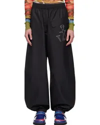 J.W.Anderson Black Twisted Track Pants Black