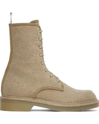 Max Mara Beige Baker Boots Sand