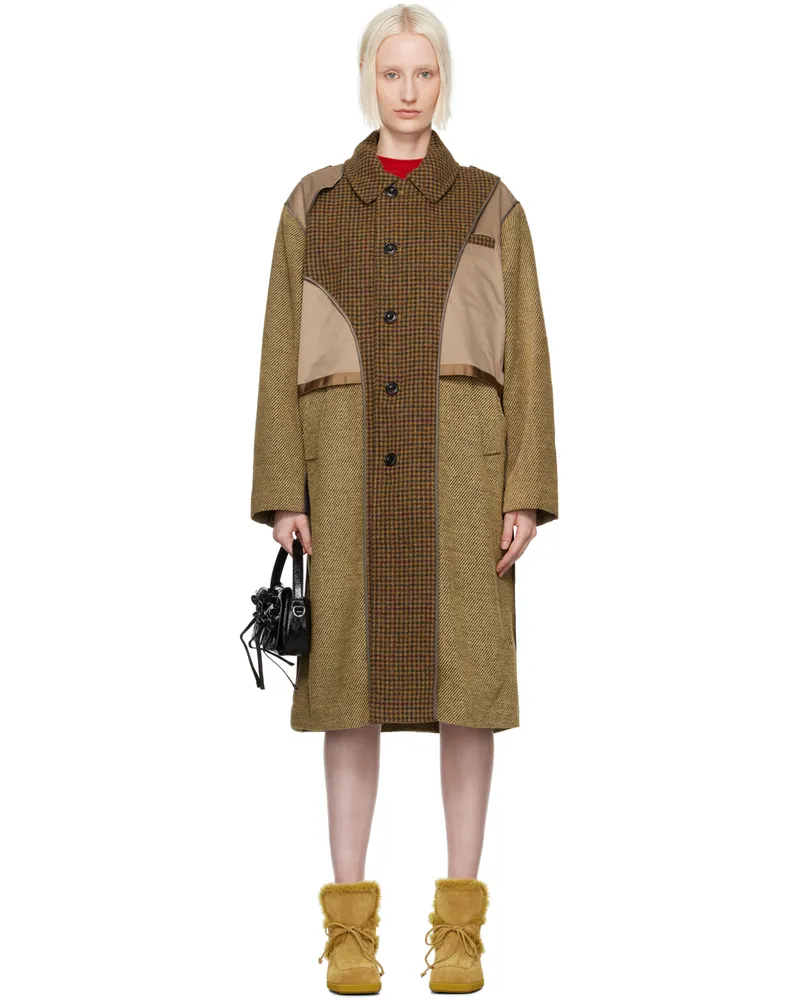 Andersson Bell Multicolor Inside-Out Coat Brown