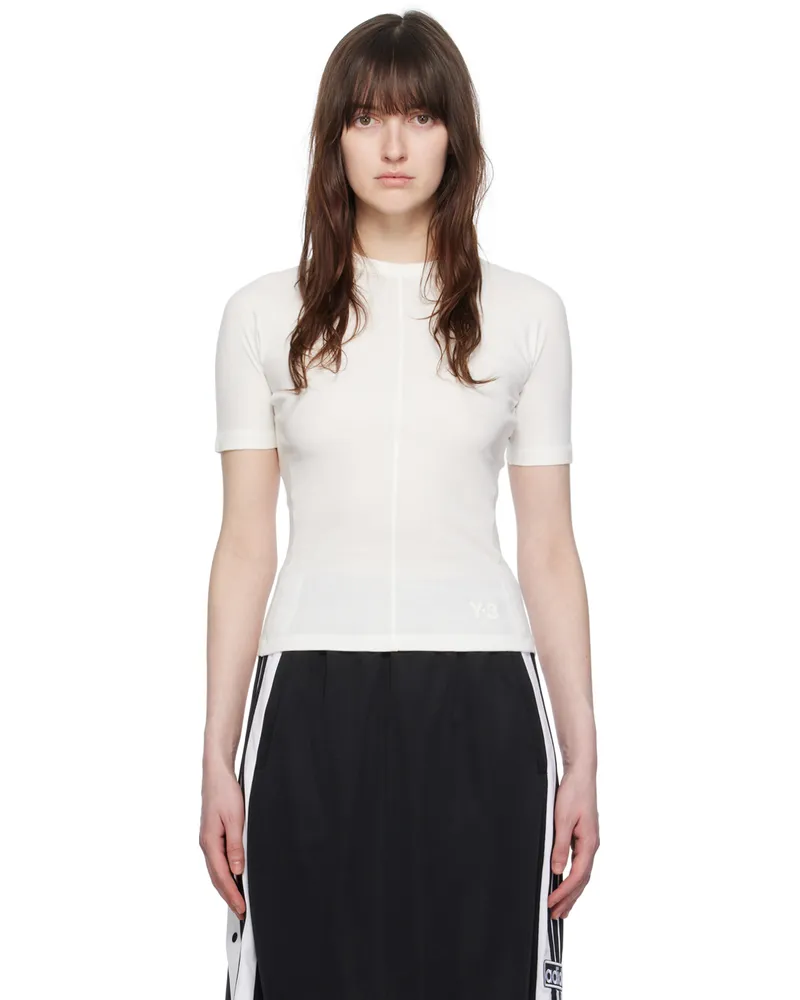 Y-3 Off-White Central Seam T-Shirt Off