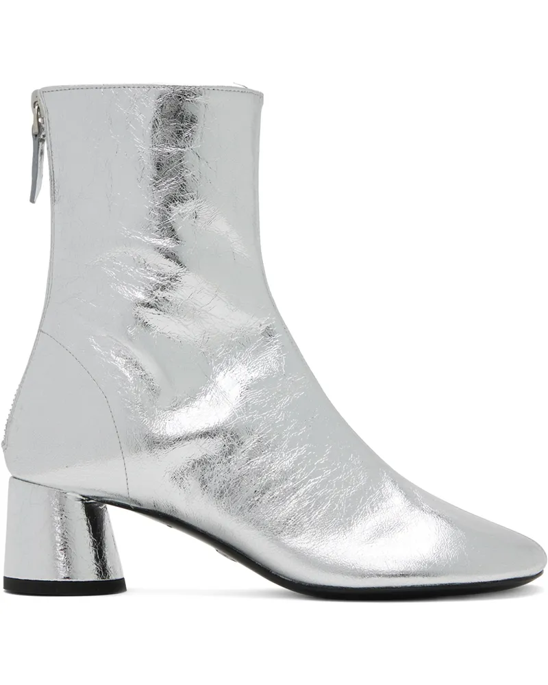 Proenza Schouler Silver Glove Boots 40