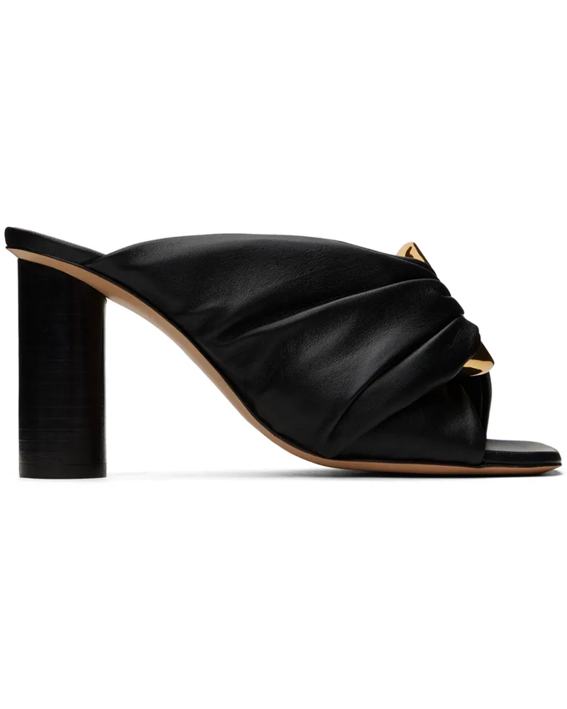 J.W.Anderson Black Corner Leather Heeled Sandals 19270-001-black
