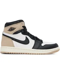 Nike Tan & White Air Jordan 1 Sneakers Black