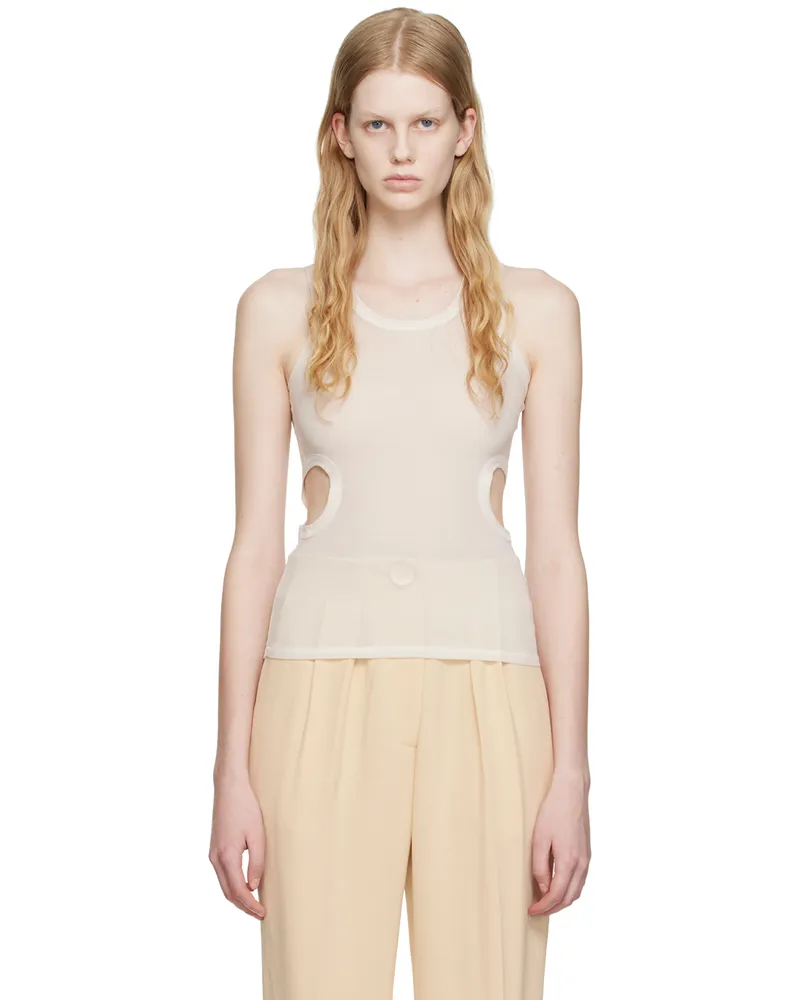 Maiden Name White David Tank Top White