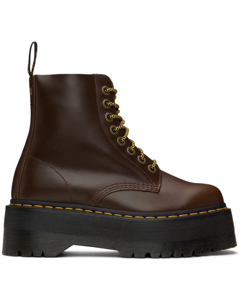 Dr.Martens Brown 1460 Pascal Max Boots Dark