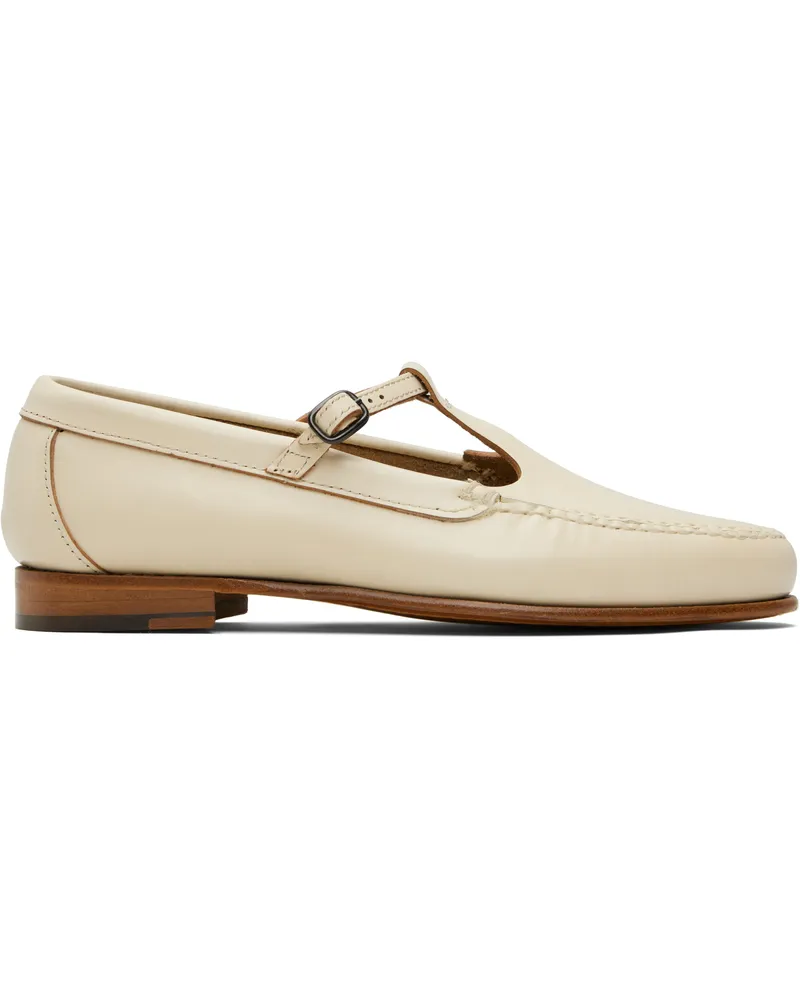 HEREU Off-White Alcala Loafers Custard