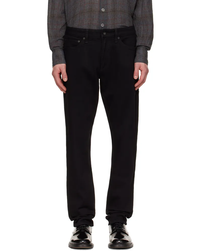 Rag & Bone Black Fit 3 Athletic Fit Jeans Black