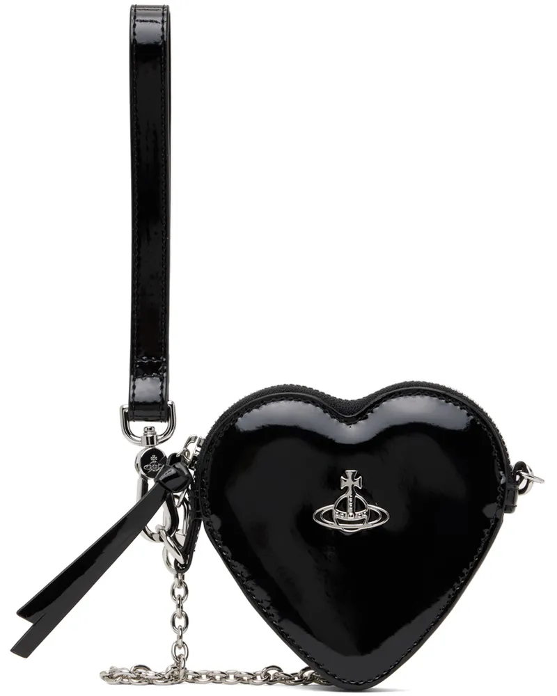 Vivienne Westwood Black Heart Wristlet N403