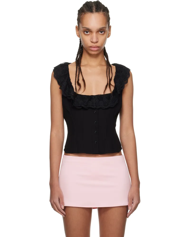 GUIZIO Black Paloma Top Black