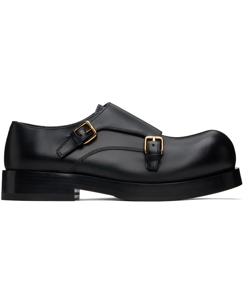 Bottega Veneta Black Helium Monkstraps 1000