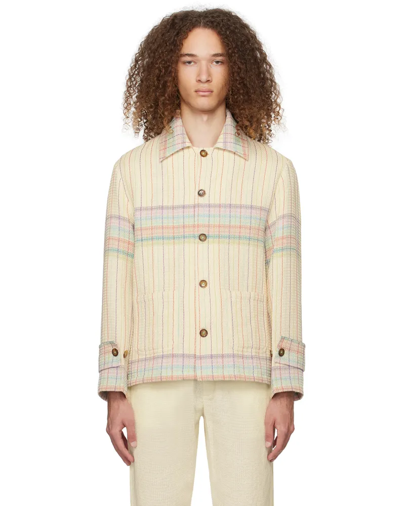 HARAGO Multicolor Check Jacket Off