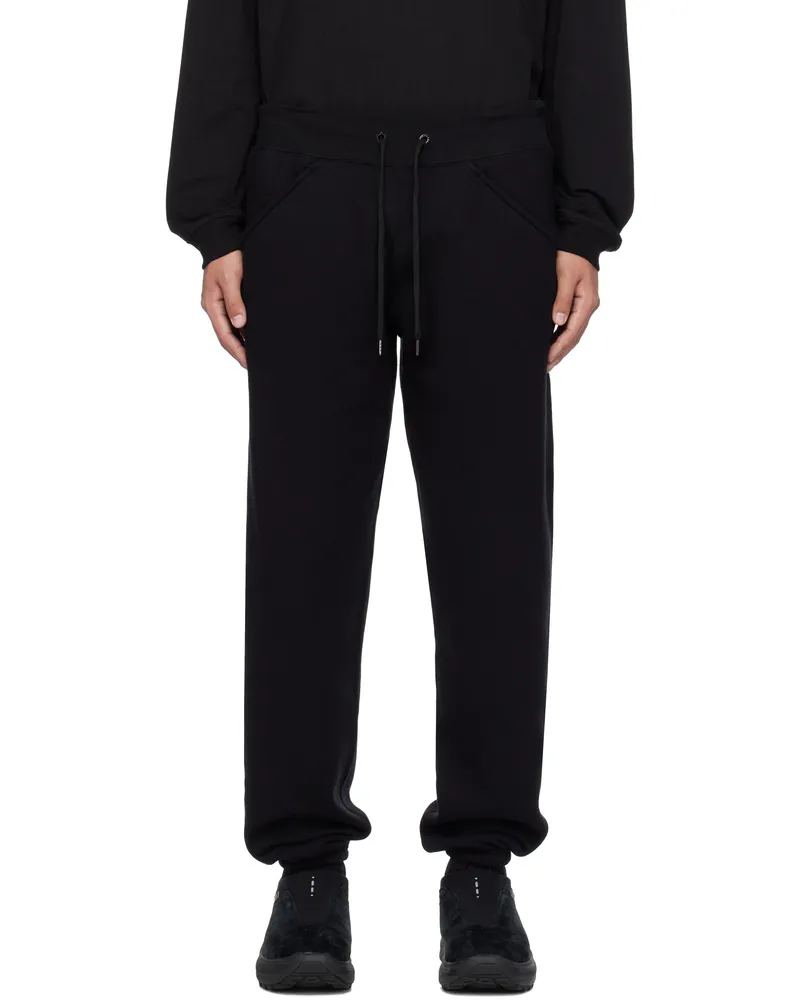 Fumito Ganryu Black Tapered Sweatpants Black