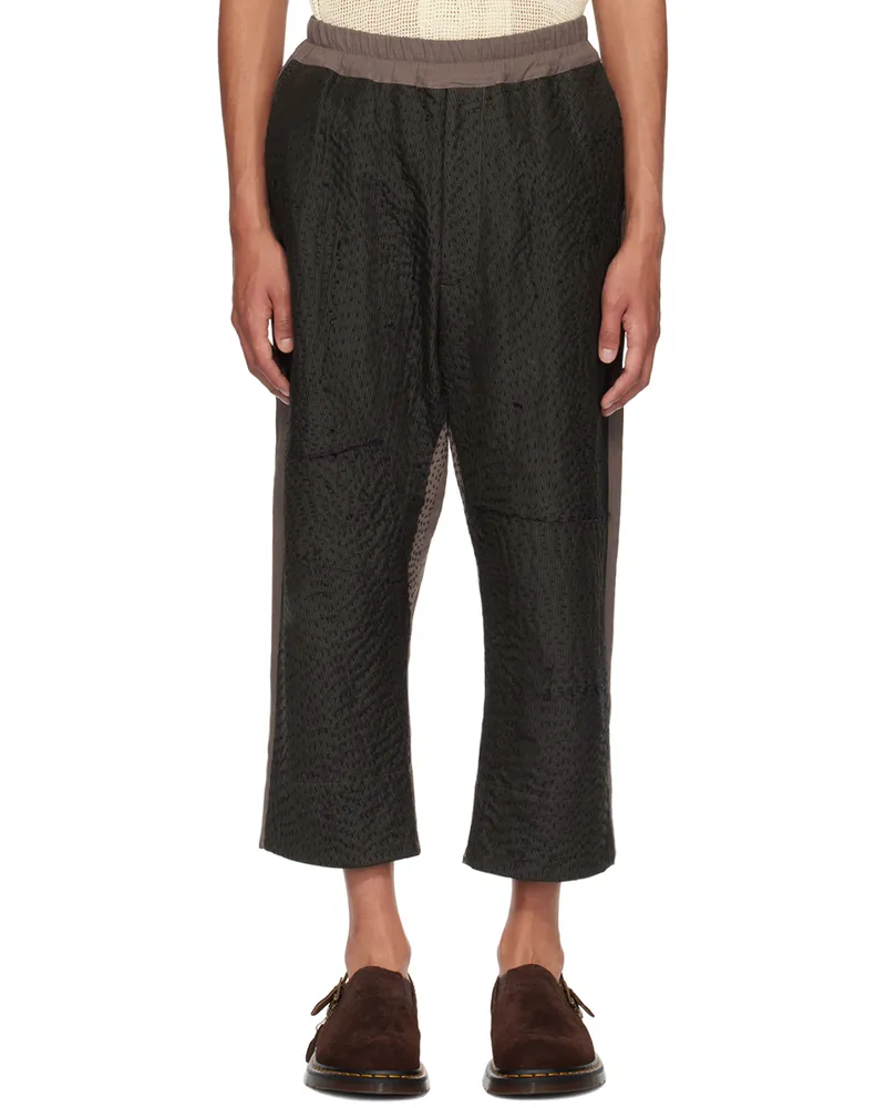 BY WALID Brown Gerald Trousers Terra