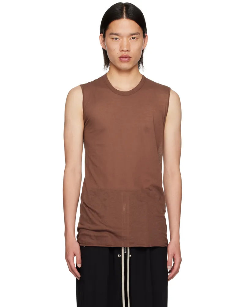 Rick Owens Brown Porterville Basic Tank Top 93