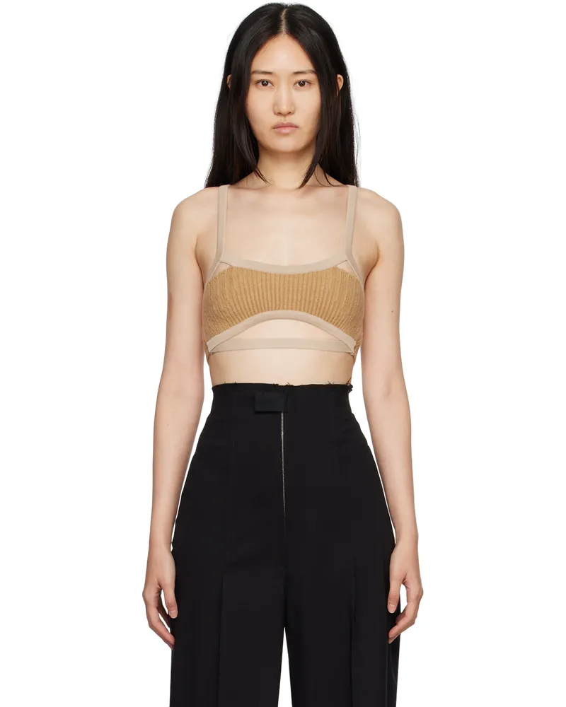 Jacquemus Tan Le Papier 'Le Bandeau Bellinu' Bra 810
