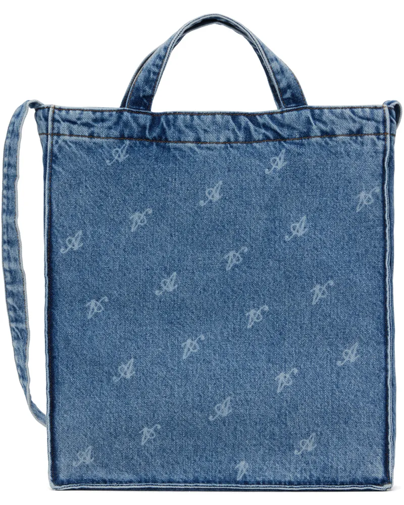 Axel Arigato Blue Dune Script A Denim Tote Light