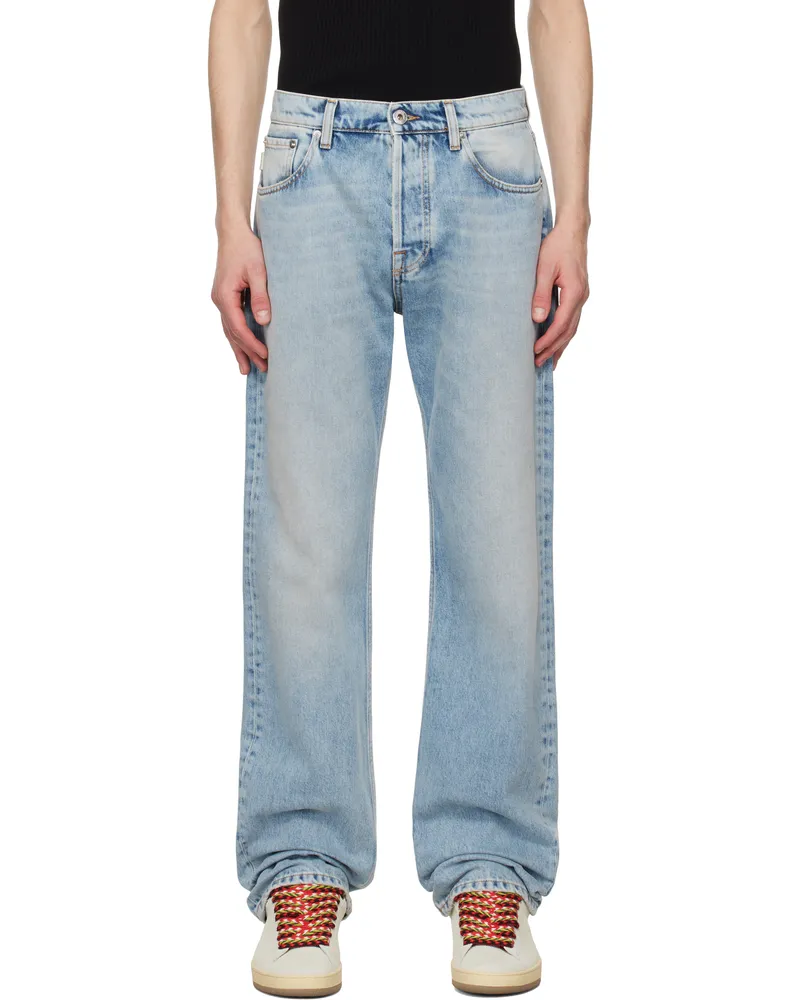 Lanvin Blue Straight-Leg Jeans Light