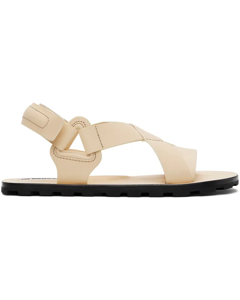 Jil Sander Beige Open Toe Sandals 266