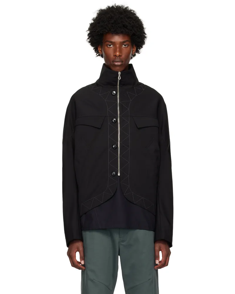 KIKO KOSTADINOV Black Jacklight Jacket Crow