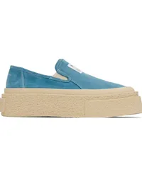 Maison Margiela Blue Platform Slip-On Sneakers Tmilky