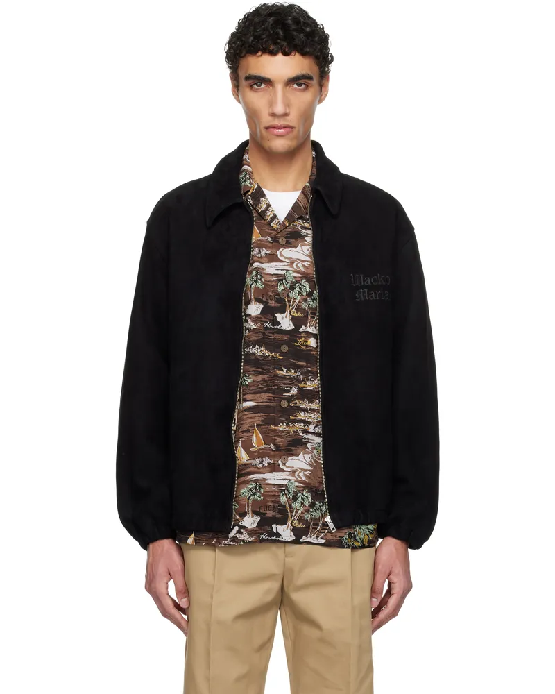 Wacko Maria Black 50 Suede Jacket Black